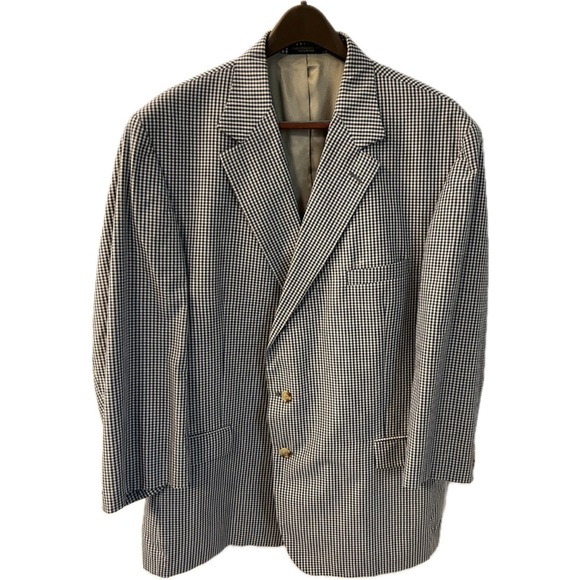 Orvis Black and White Houndstooth Blazer - Picture 1 of 10